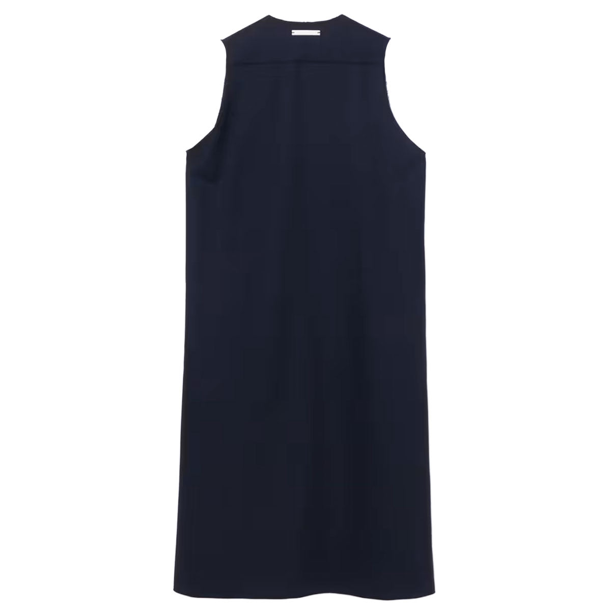 SLIT NECK SLEEVELESS DRESS