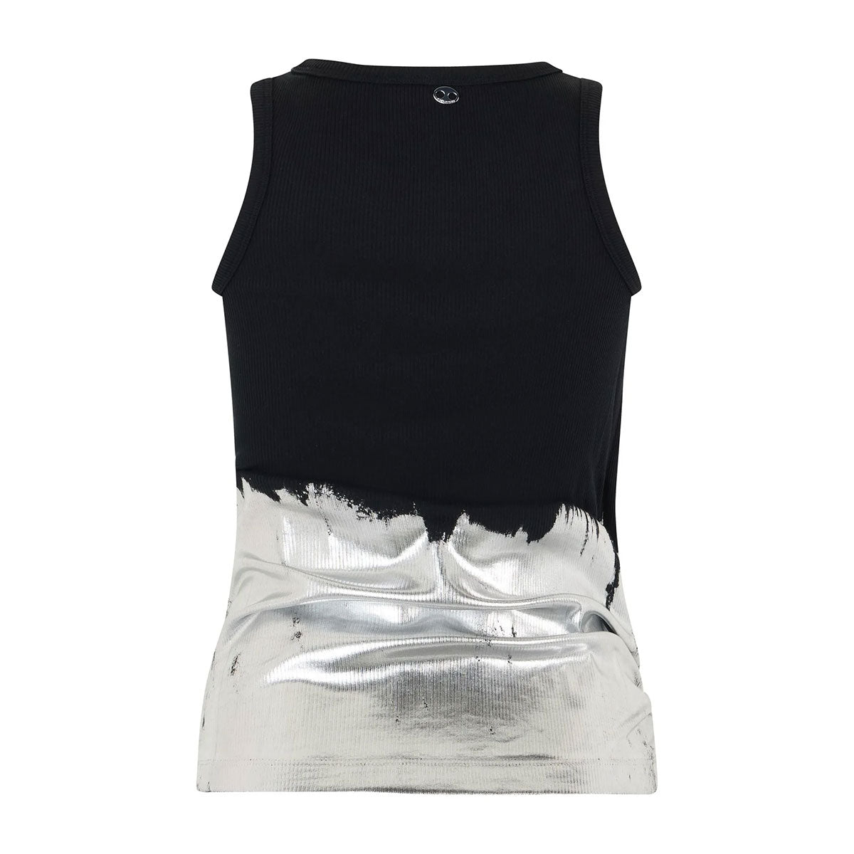 Metallic Print Sleeveless Top