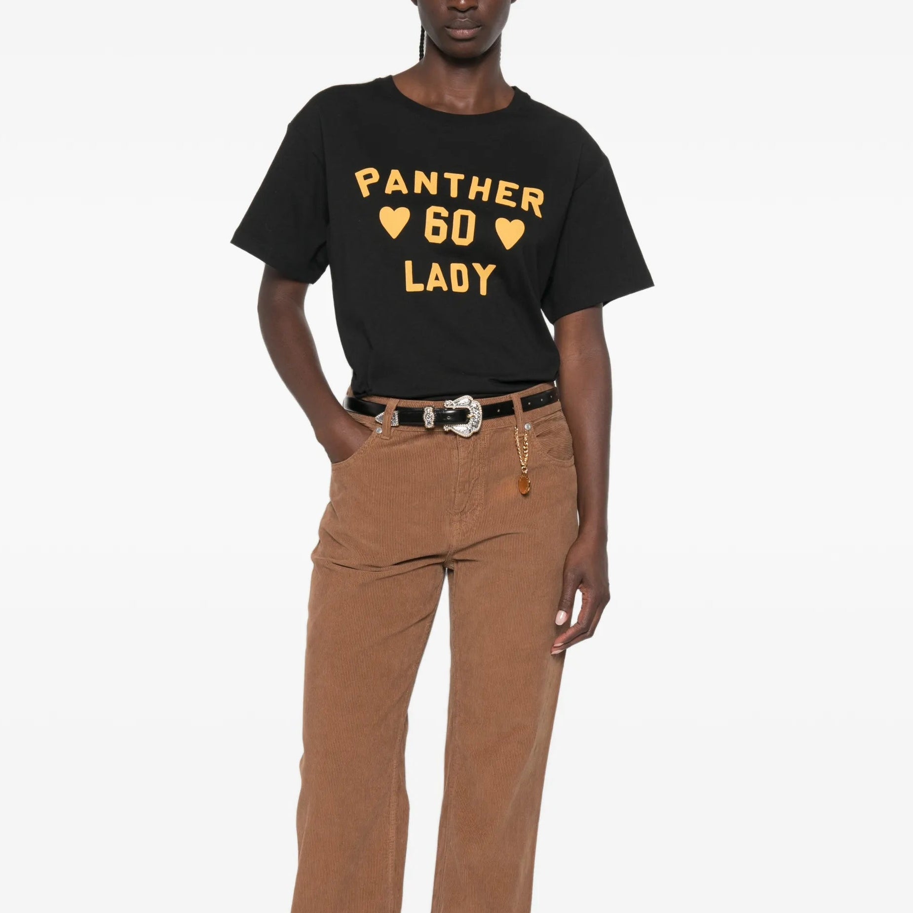 パンテアレディプリント コットンジャージー Tシャツ