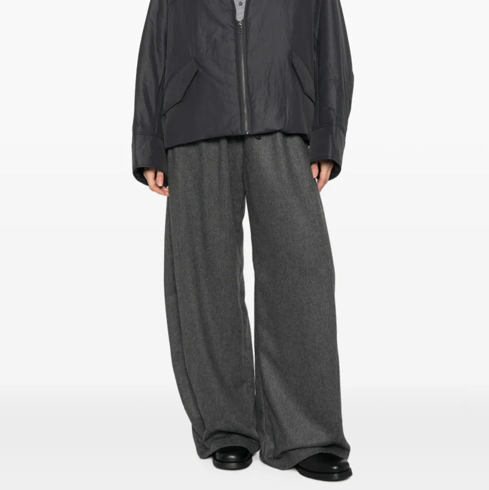 DORA WOOL BLEND FLANNEL TROUSERS