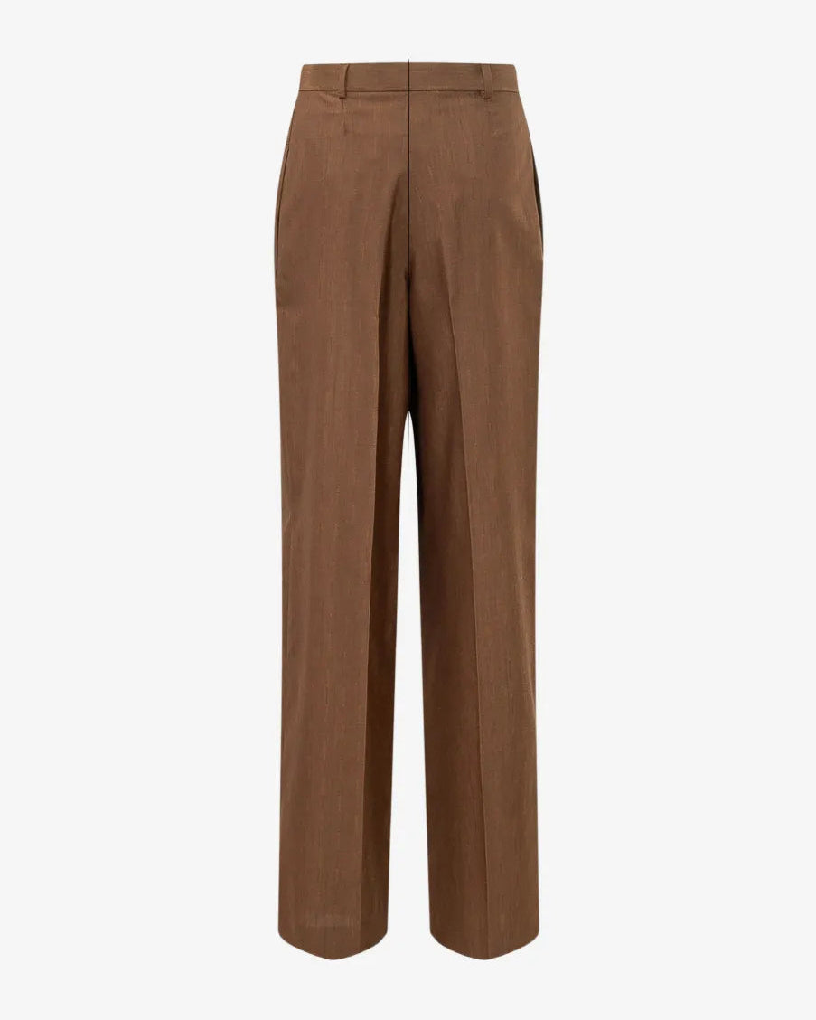 Pleated Pinstripe Pants