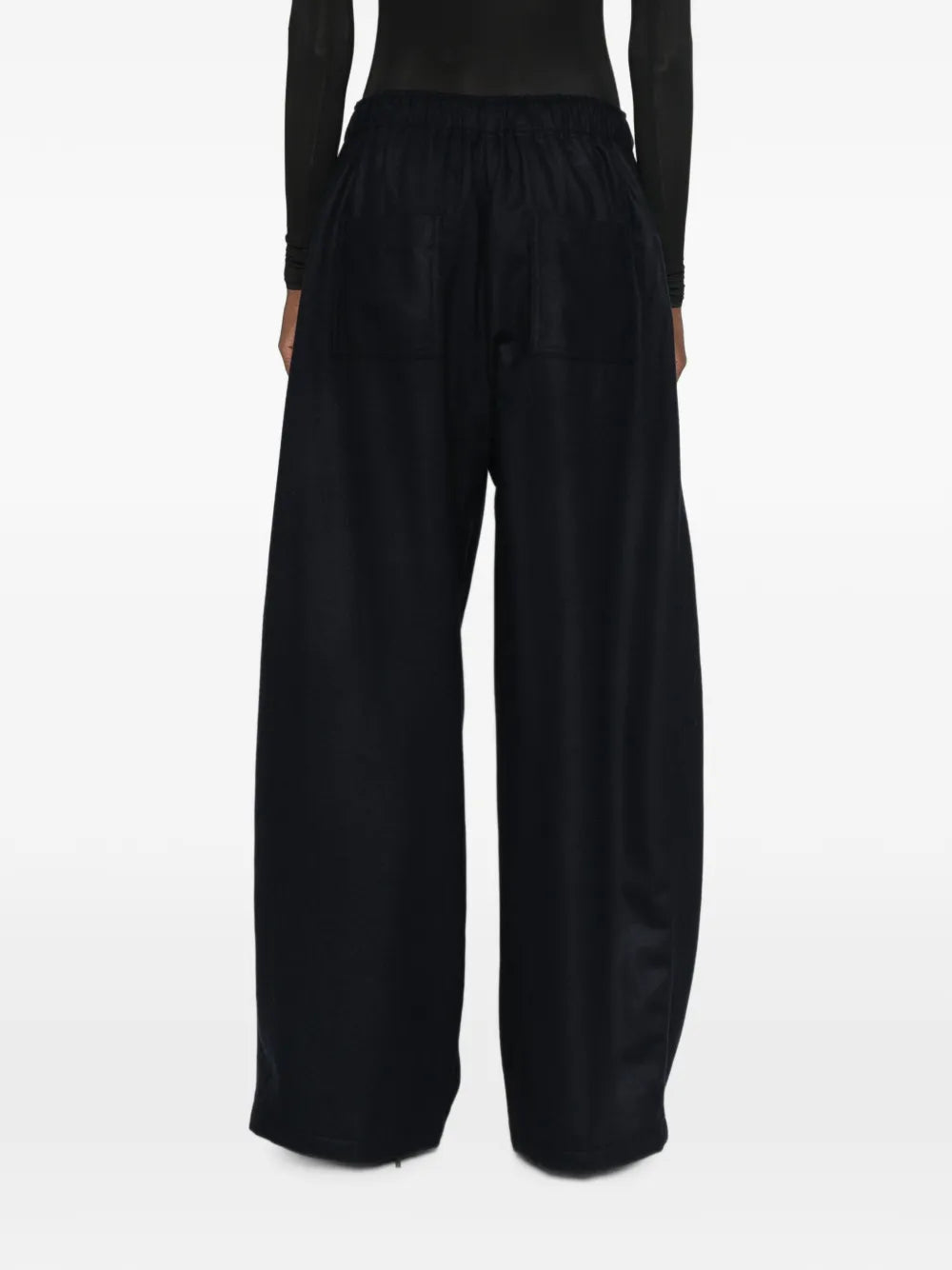 DORA WOOL BLEND FLANNEL TROUSERS