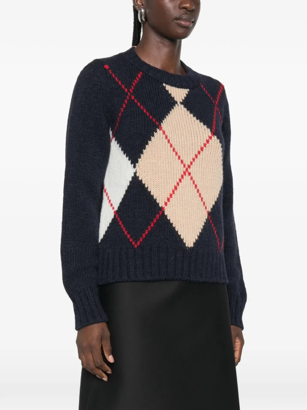 Argyle Knit Sweater