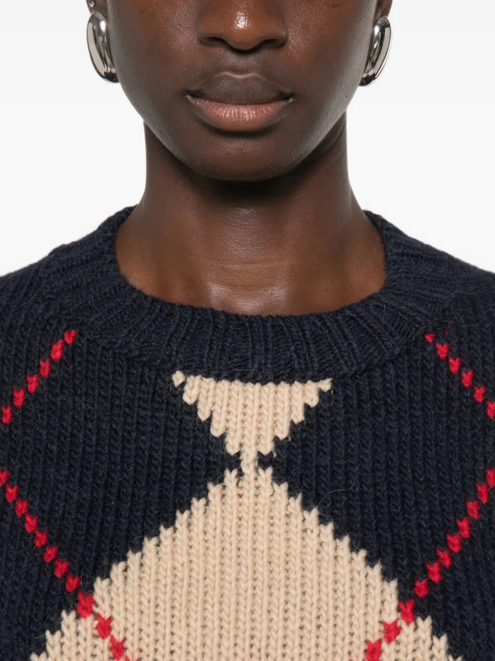Argyle Knit Sweater