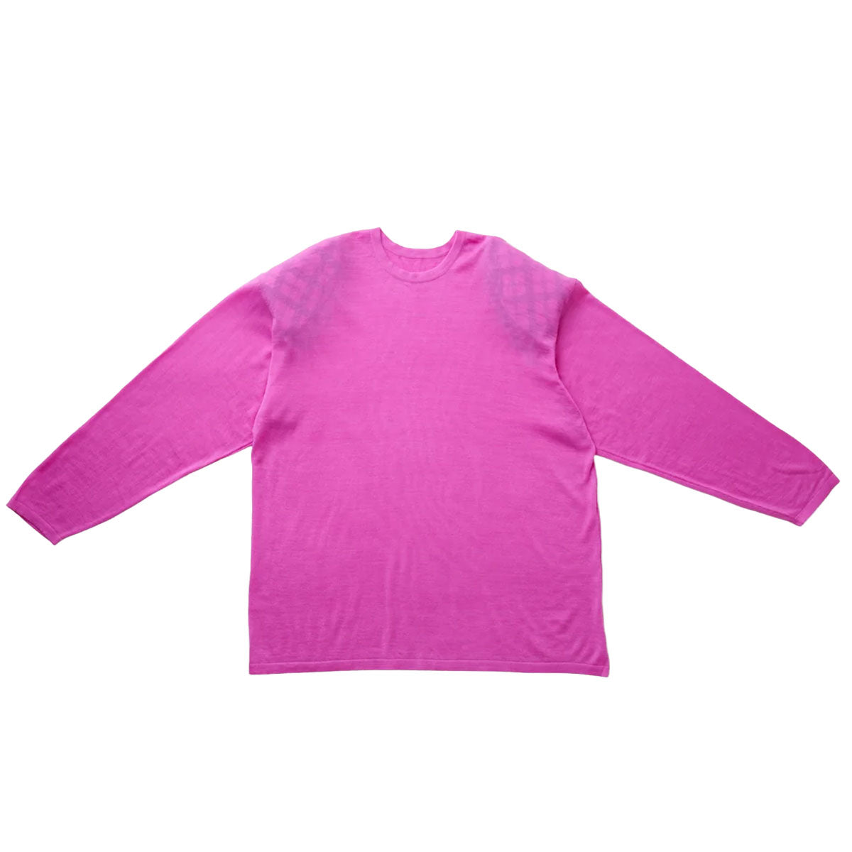 Sheer Long-sleeve tee with shoulder pads
