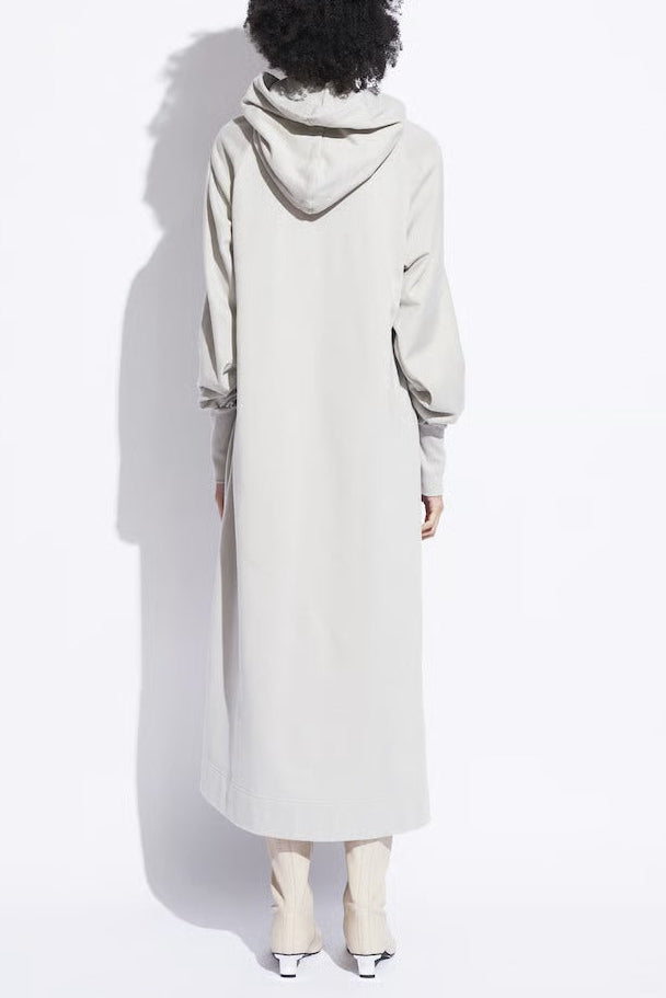 “BASICS” 40/20 Cotton Fleece Hooded Dress