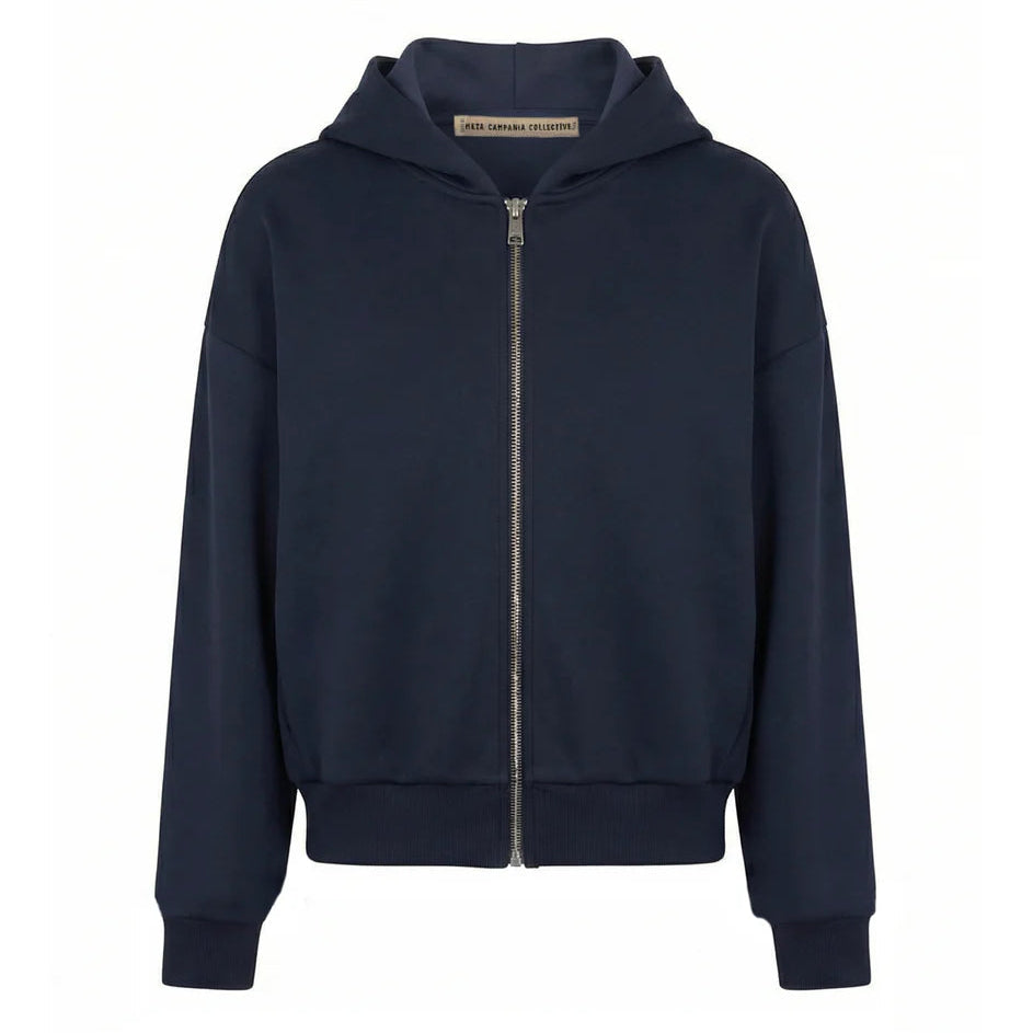 Claude Zip Up Scuba Jersey Hoodie