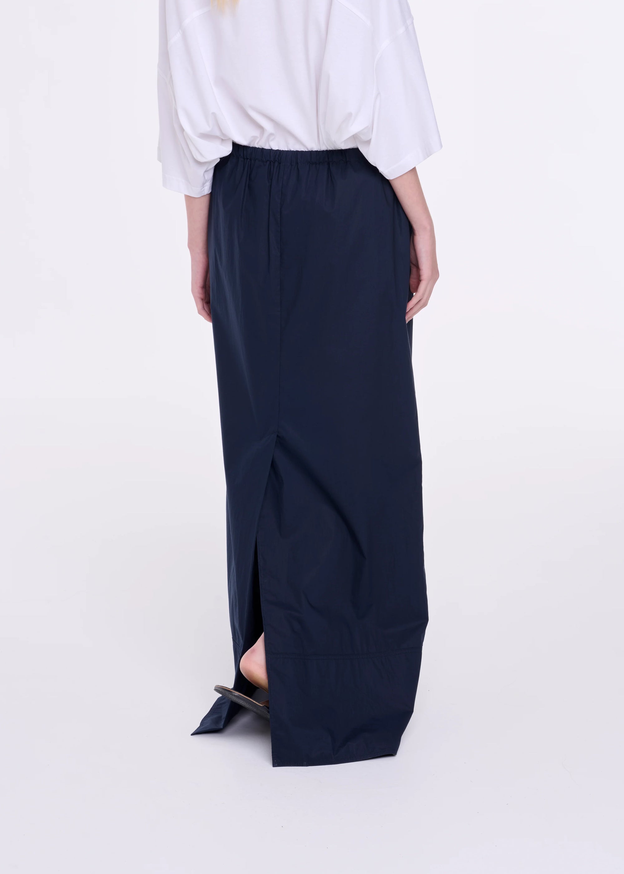 テクニカルピマコットンロングスカート