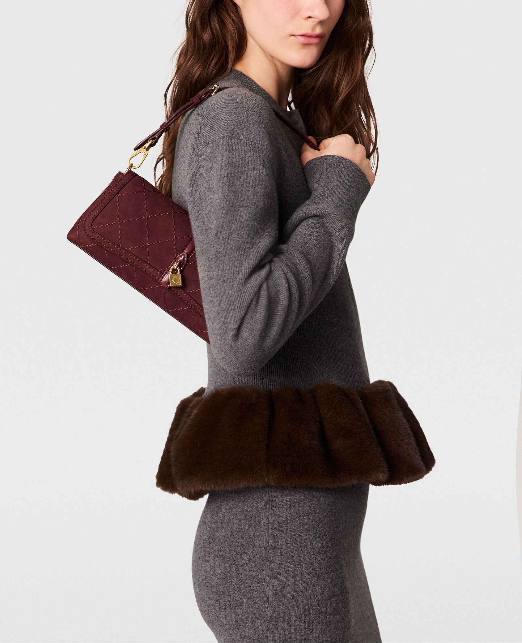 Fff Trim Wool Crew Neck Jumper