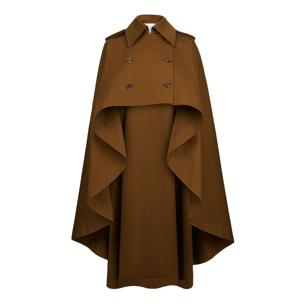 Water-Repellent Cotton Trench Cape
