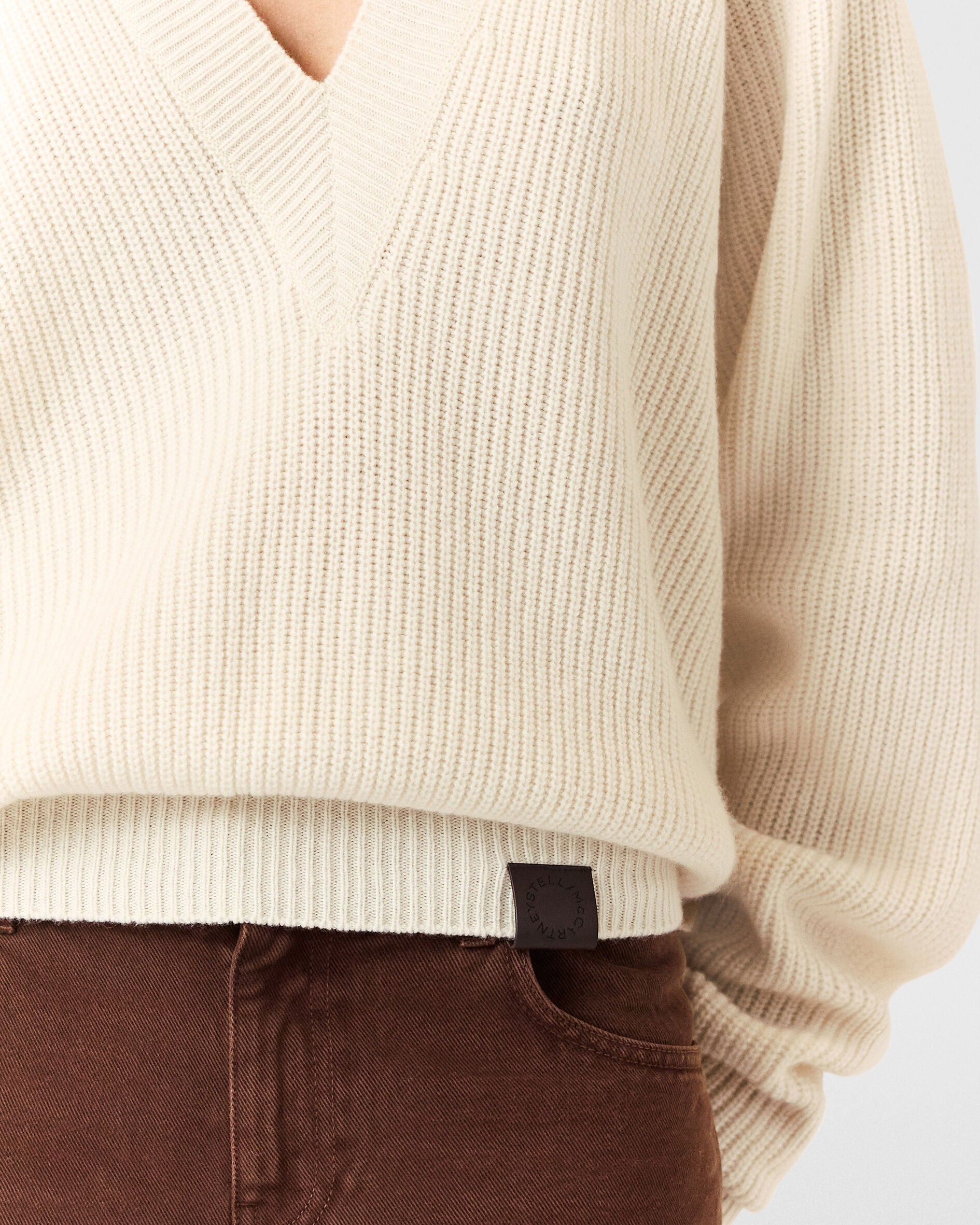 ロングスリーブ Vネック セーター