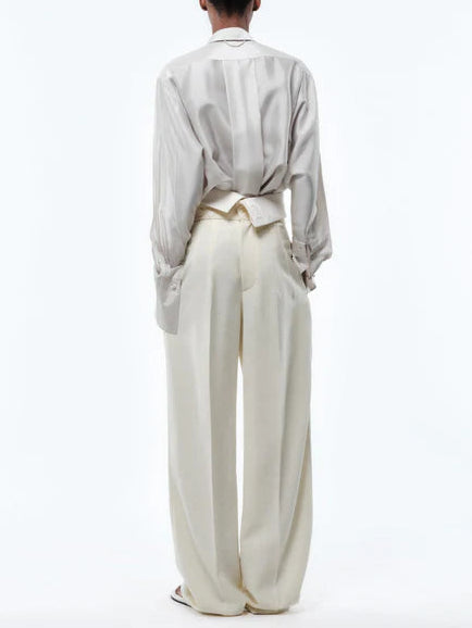 Reversed orchid trousers