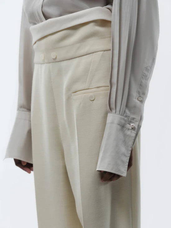 Reversed orchid trousers