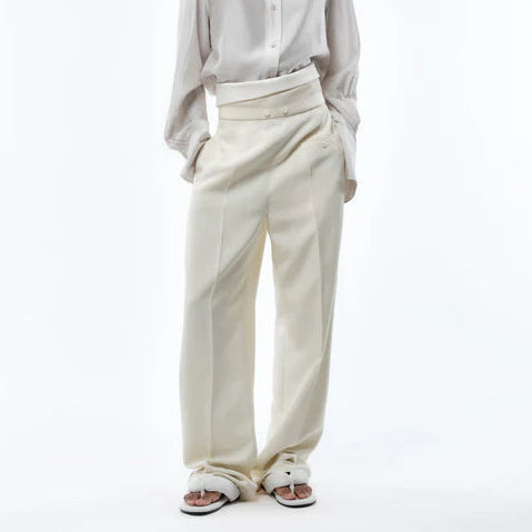 Reversed orchid trousers