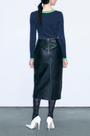 TIA top dark blue &amp; green
