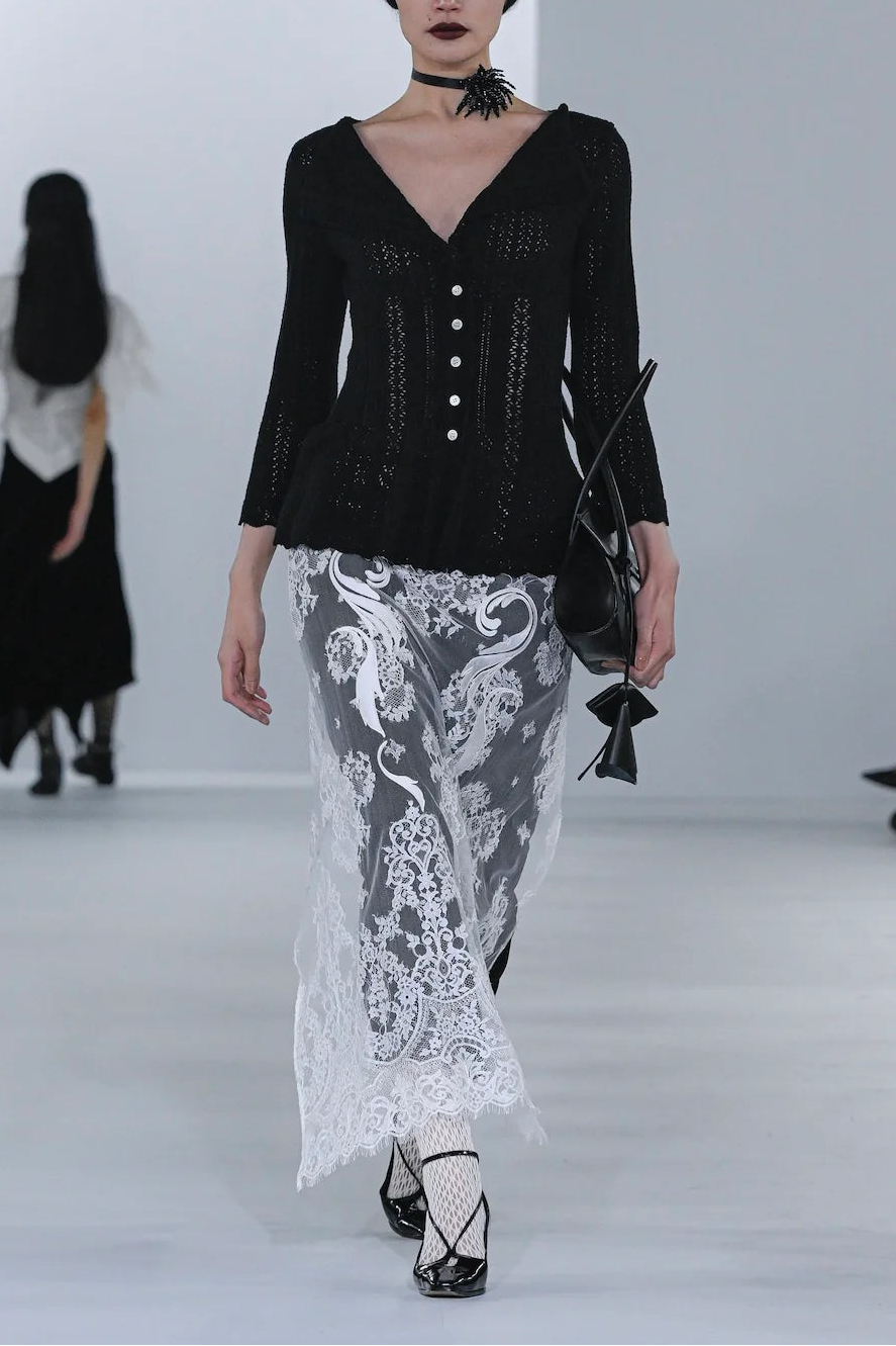 fetico EMBROIDERED LACE SKIRT レーススカート FETICO（フェティコ）| EMBROIDERED LACE SKIRT 刺繍レーススカート