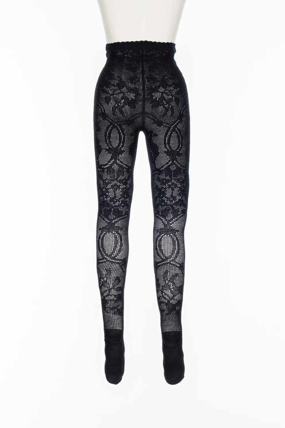 WOOL LACE KNIT TIGHTS