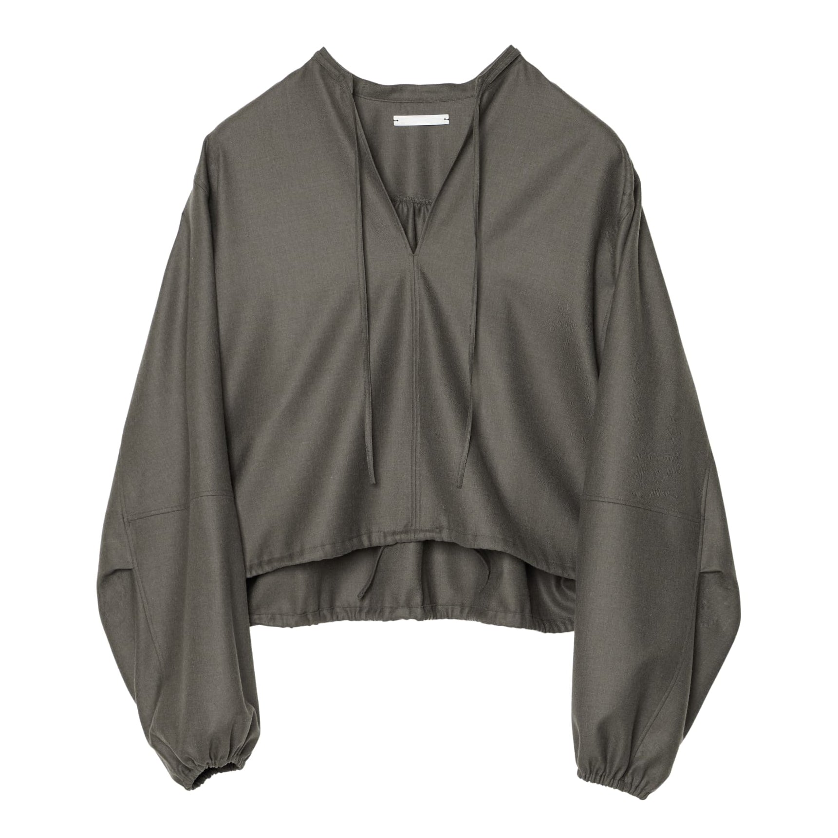 SLIT-NECK BLOUSE