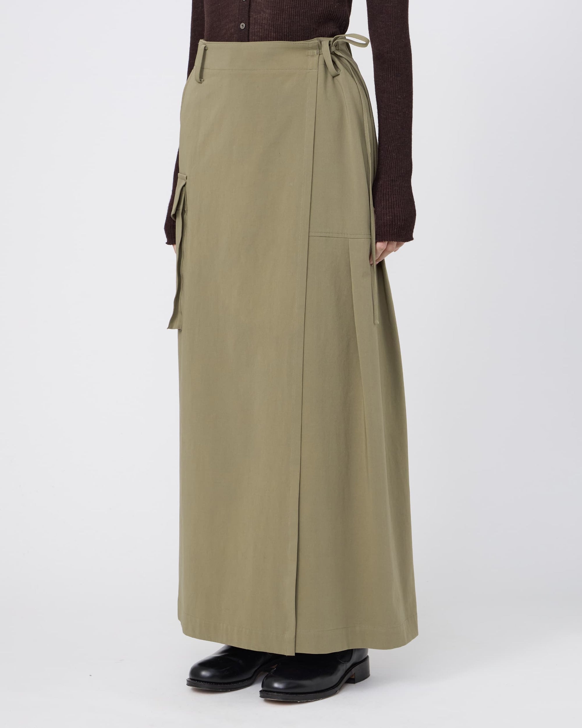 LAYERED WRAP-SKIRT
