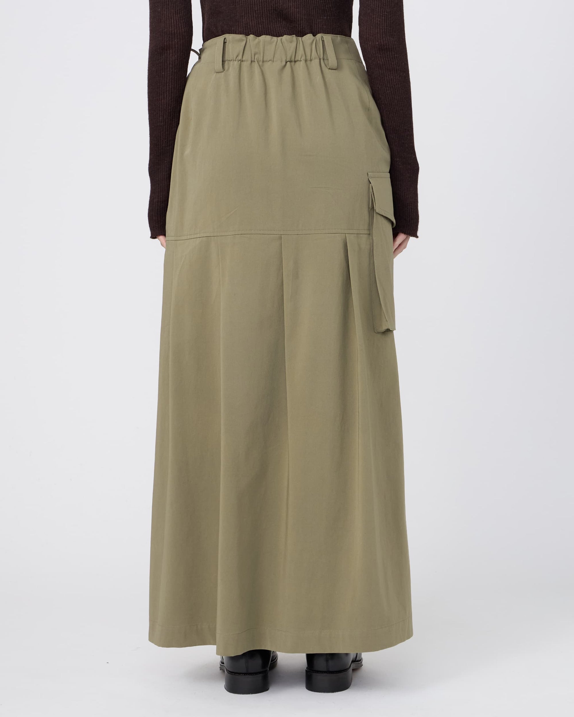 LAYERED WRAP-SKIRT