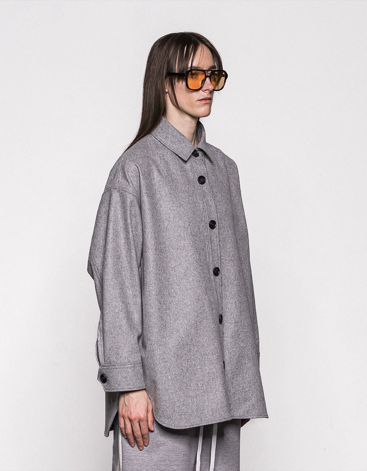 Compressed Melton Overshirt