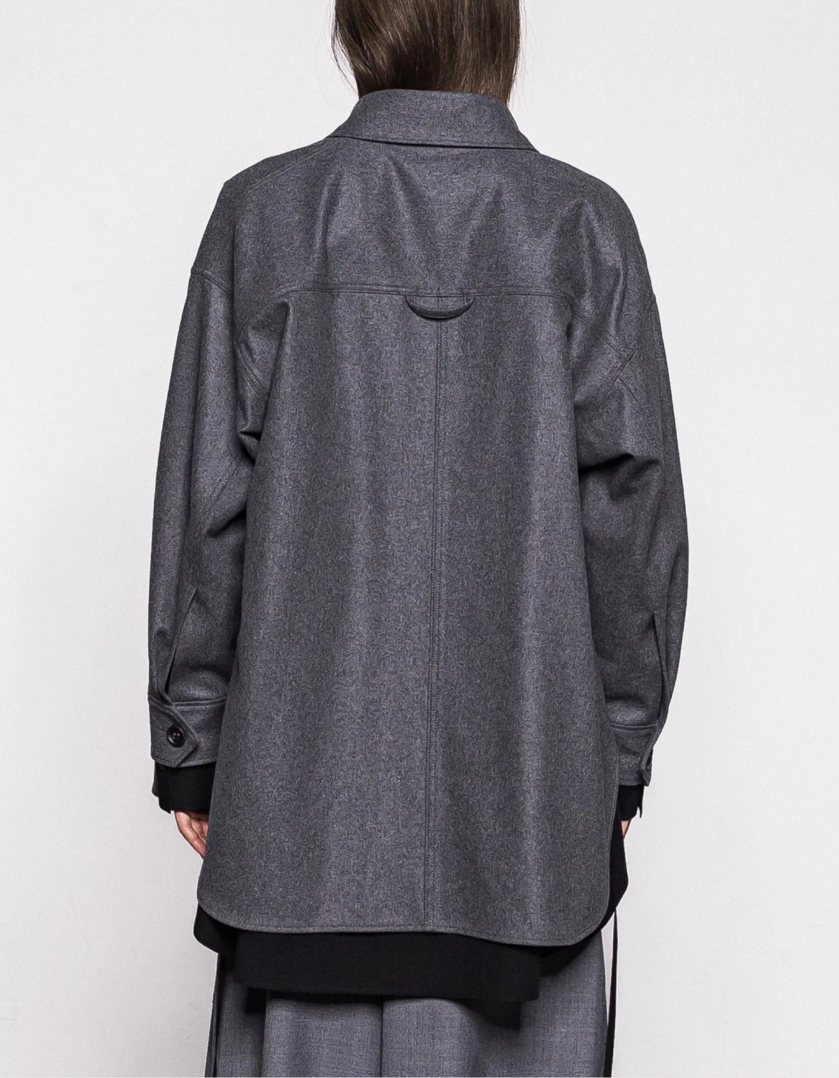 Compressed Melton Overshirt
