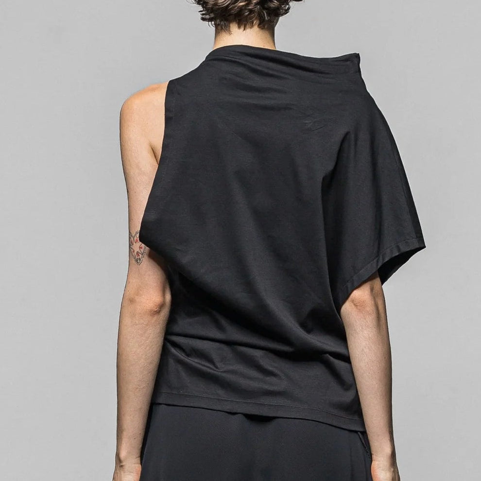 Twisted jersey top