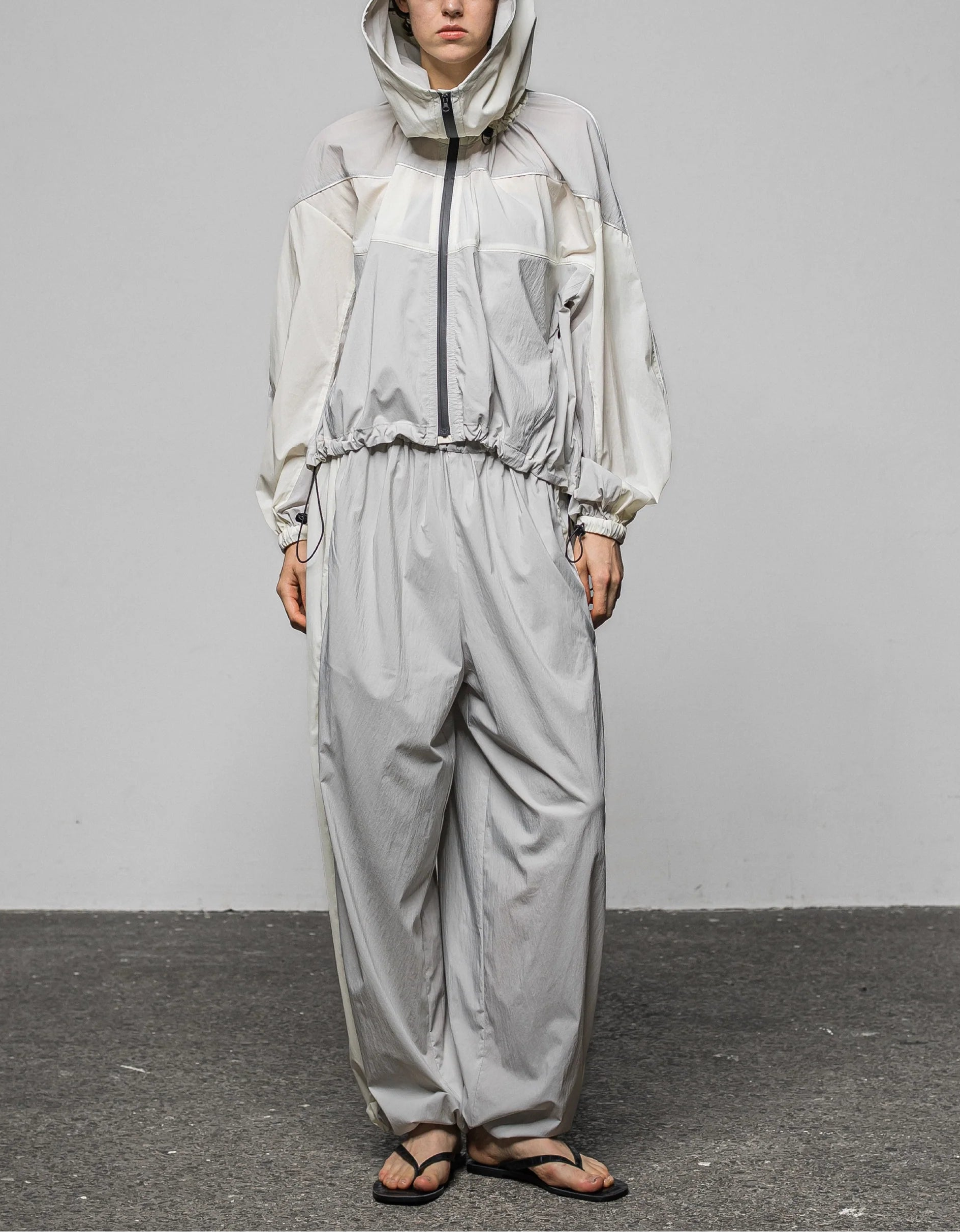 Side stripe parachute pants