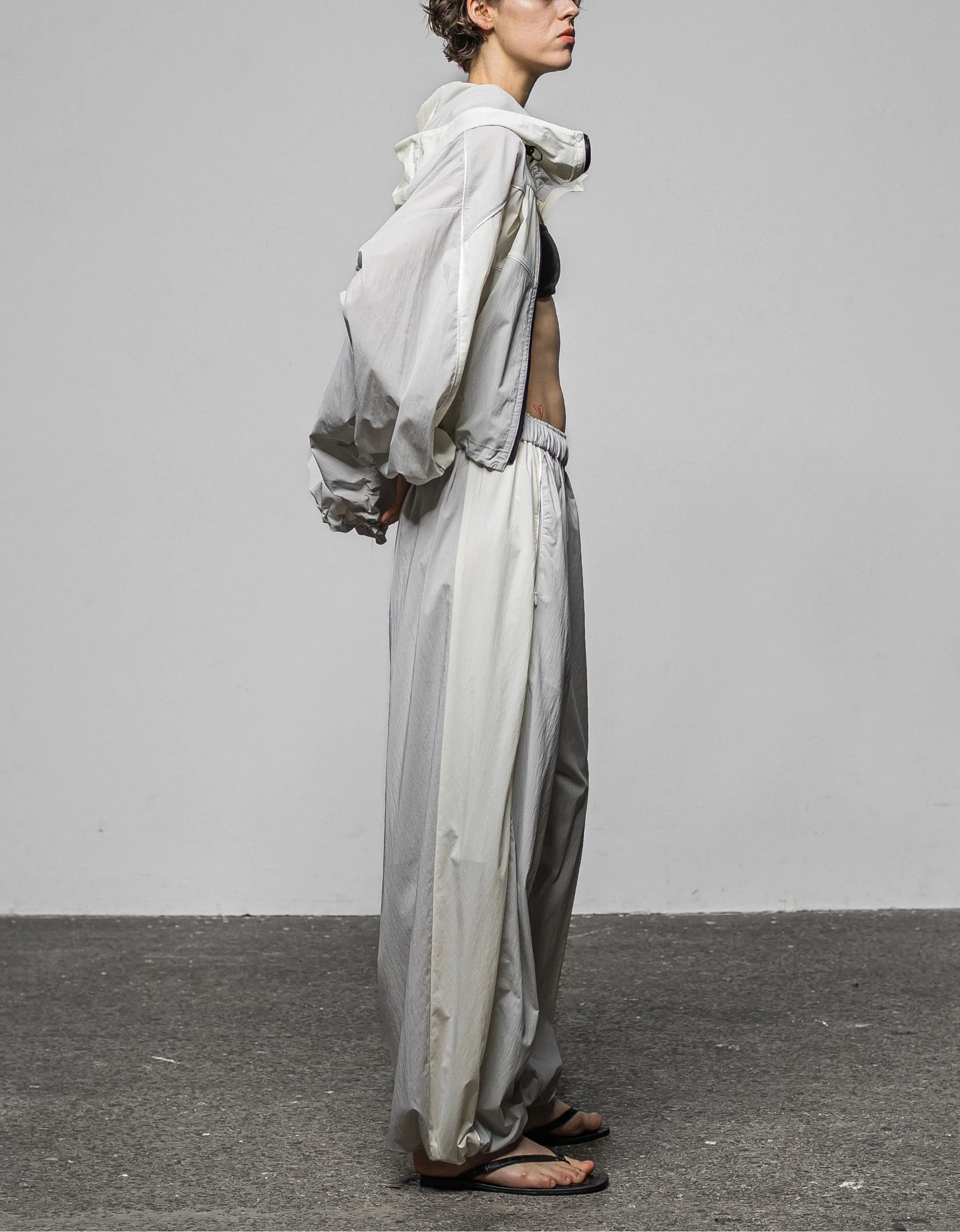 Side stripe parachute pants
