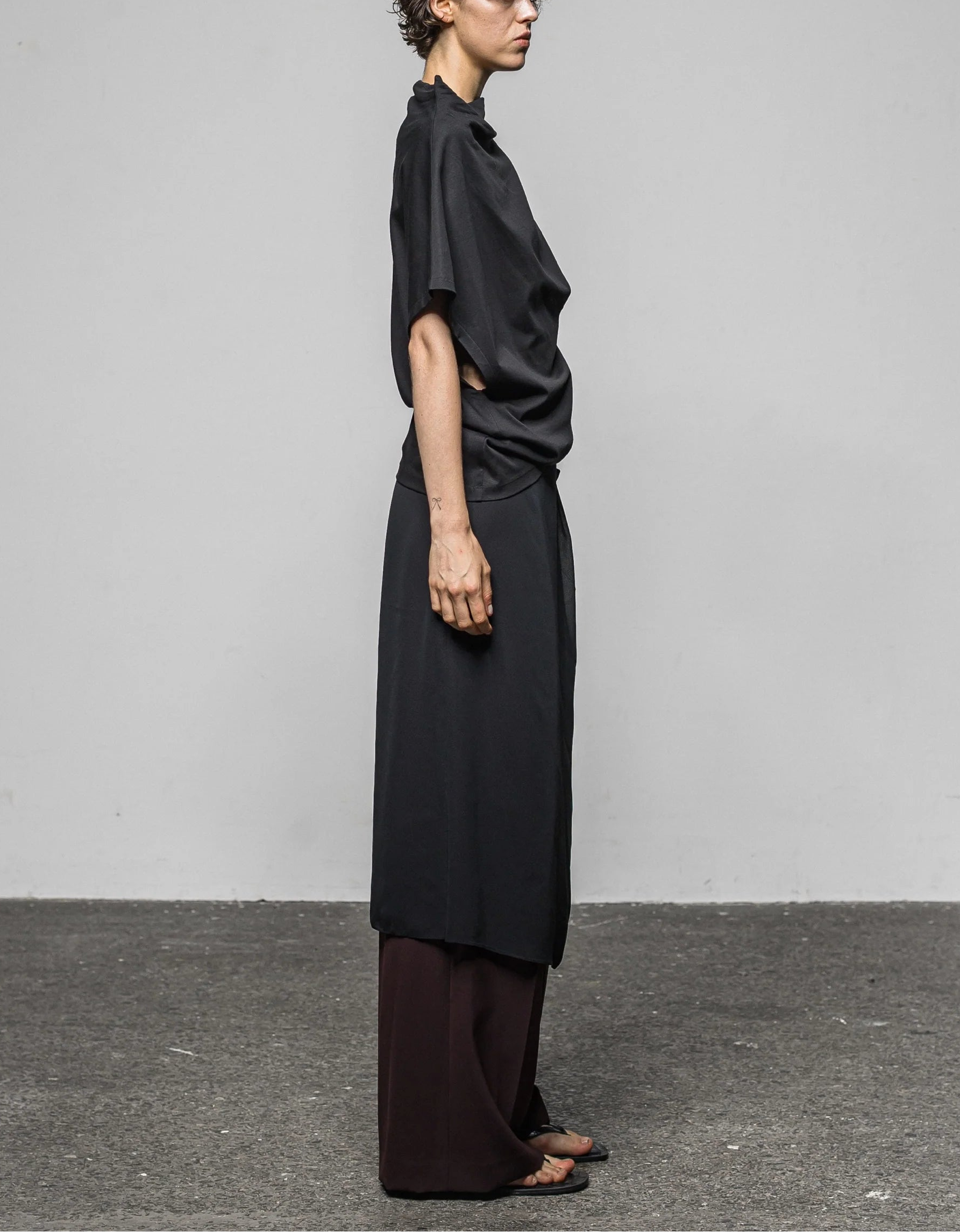 Sheer layered pants
