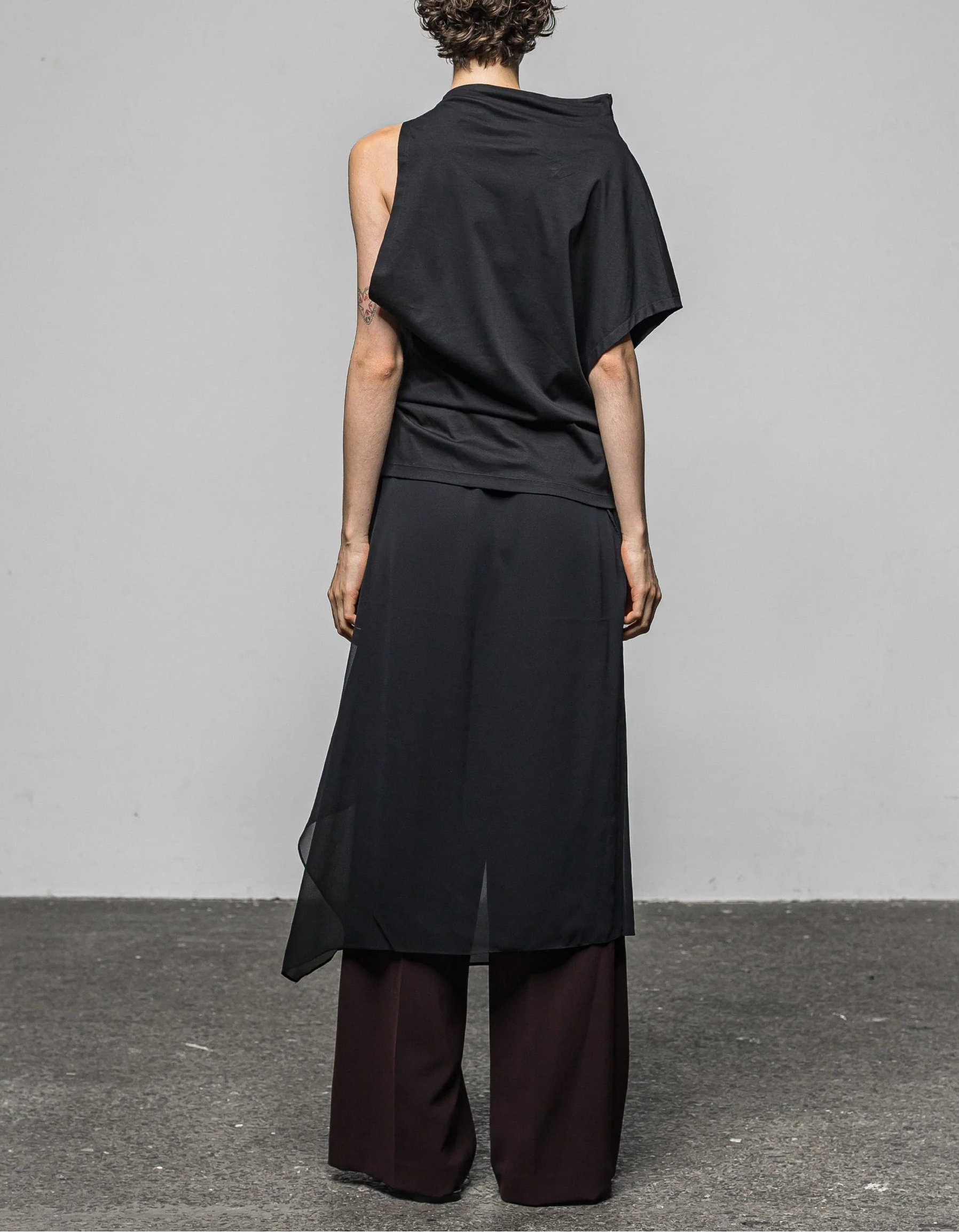 Sheer layered pants