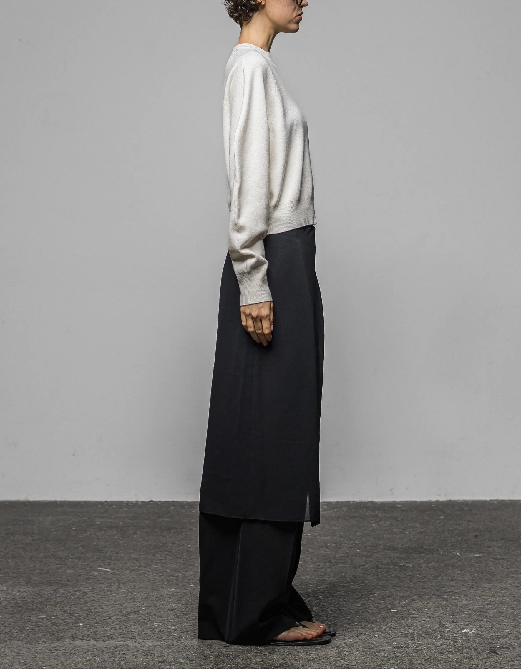 Sheer layered pants