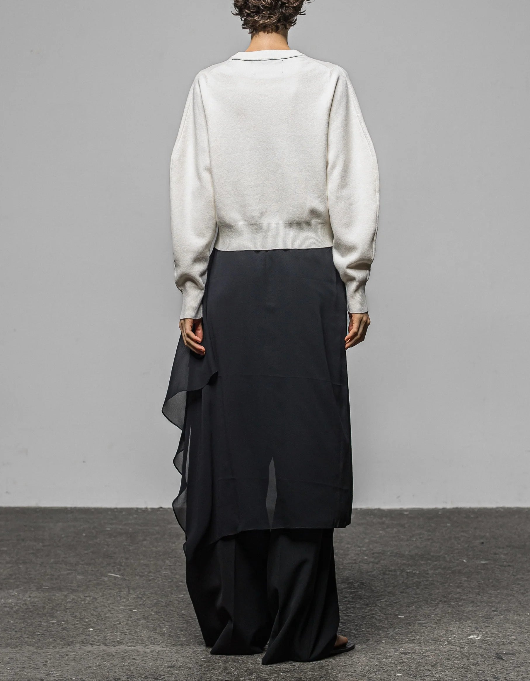 Sheer layered pants