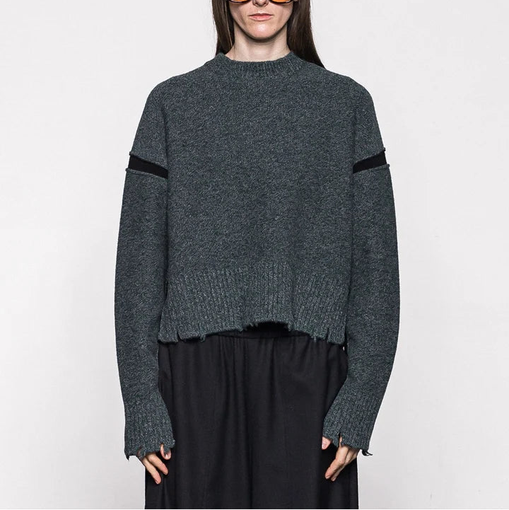 Yak-blend wool Destroy knit
