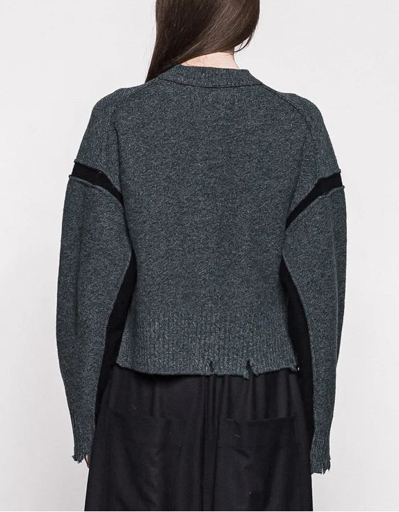 Yak-blend wool Destroy knit