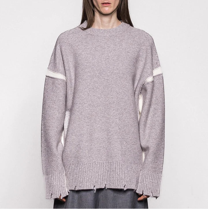 Yak-blend wool Destroy knit