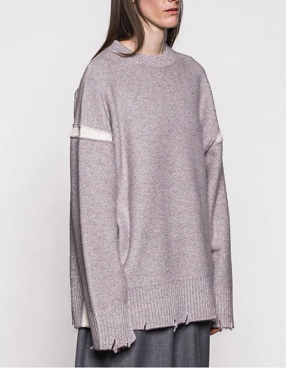 Yak-blend wool Destroy knit