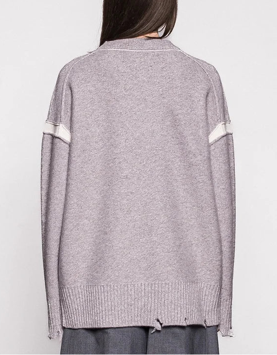 Yak-blend wool Destroy knit