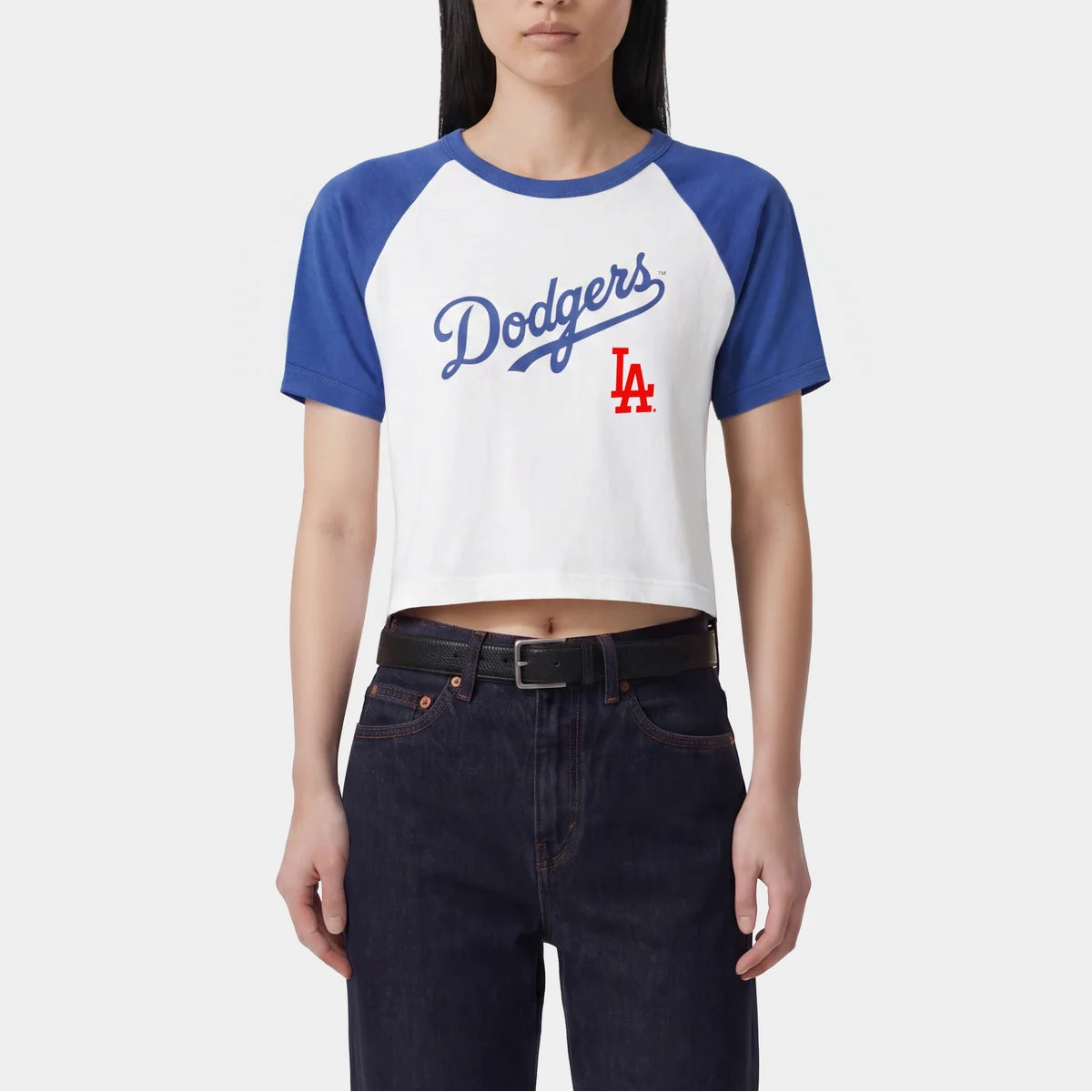 Dodgers Serif Baby Baseball Tee