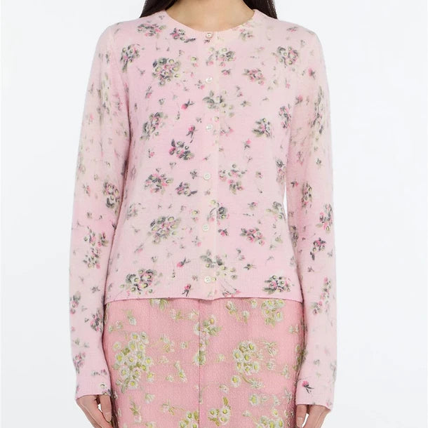 Floral Knit Cardigan