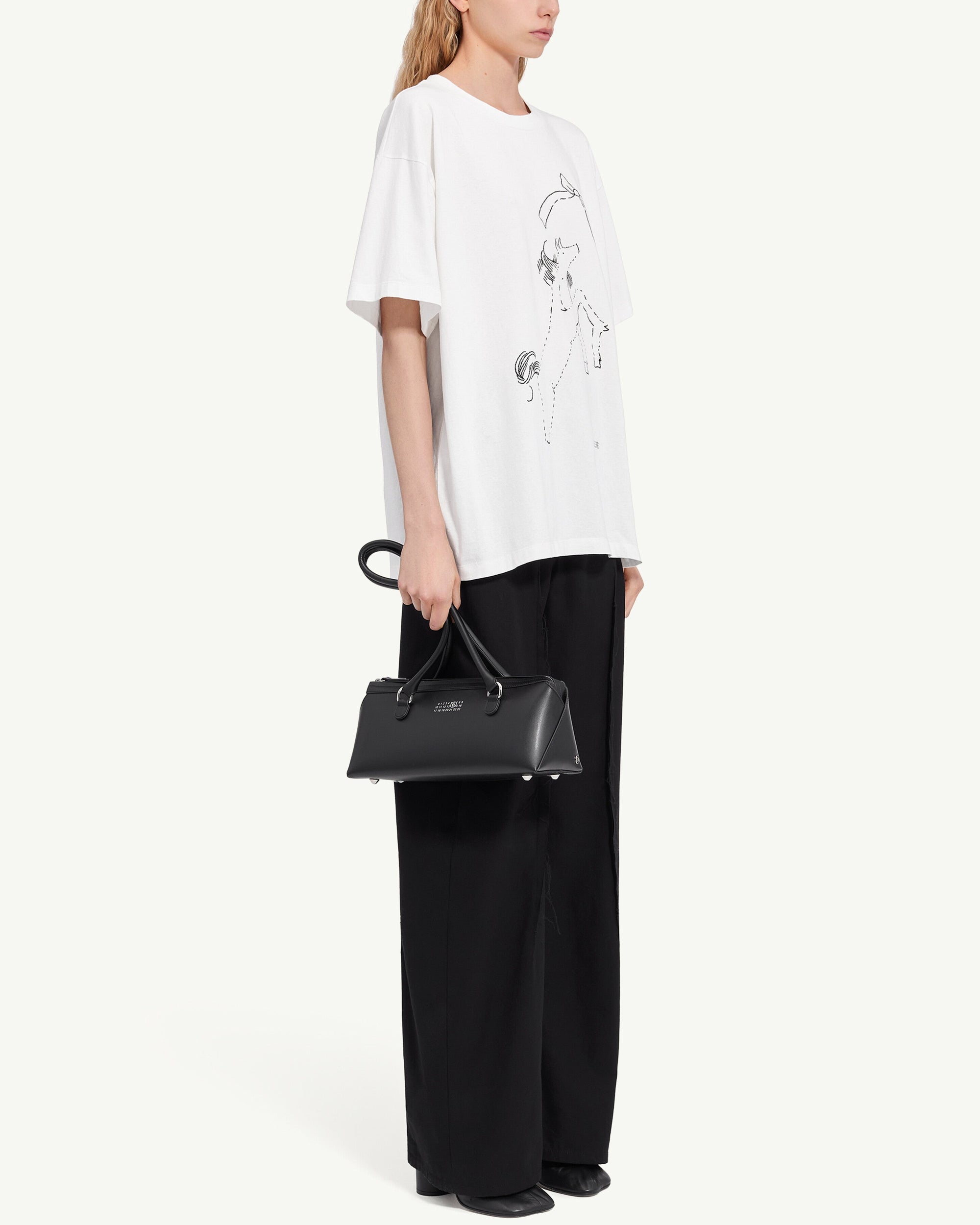 ホースプリント コットンTシャツ