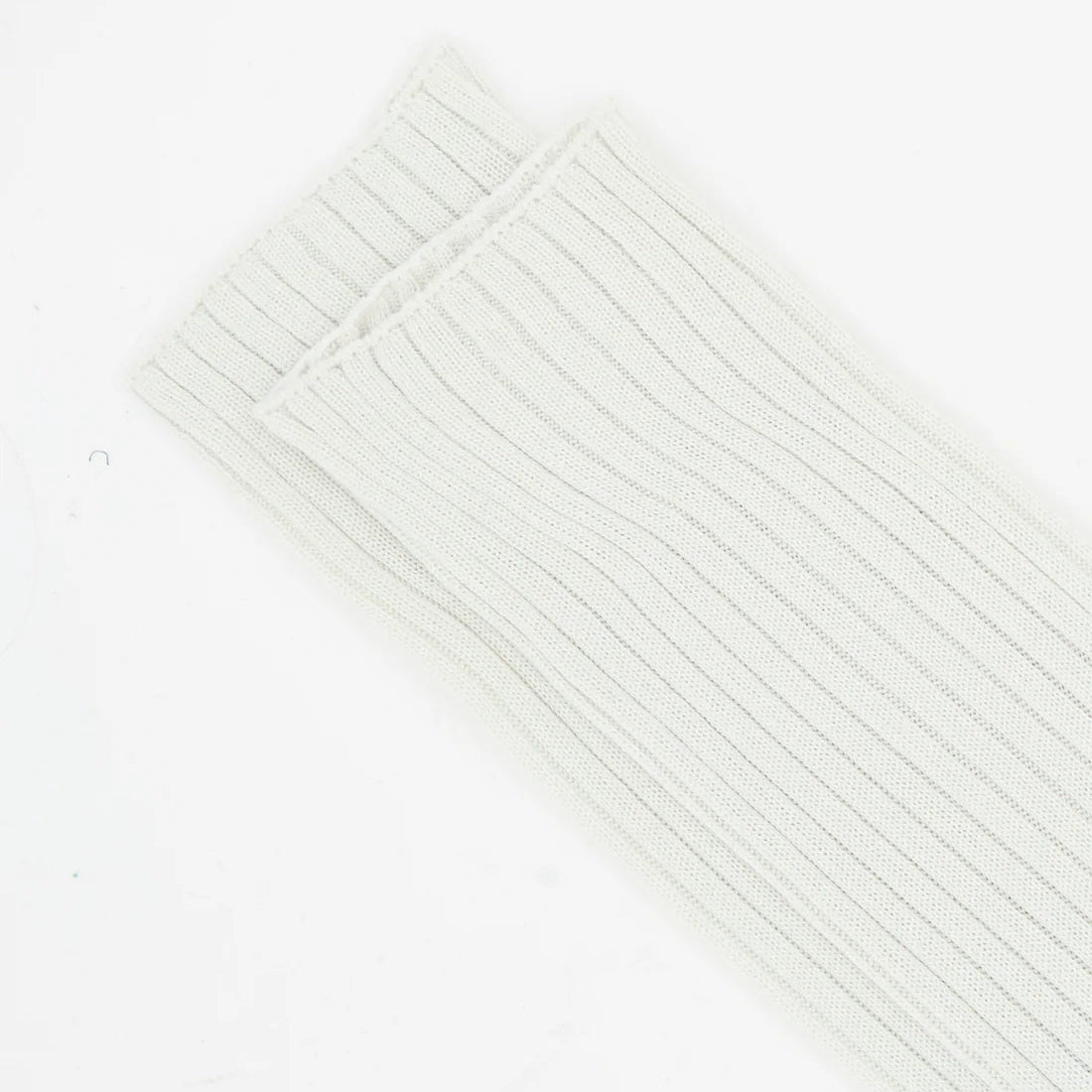 Bi-coloured ribbed long socks