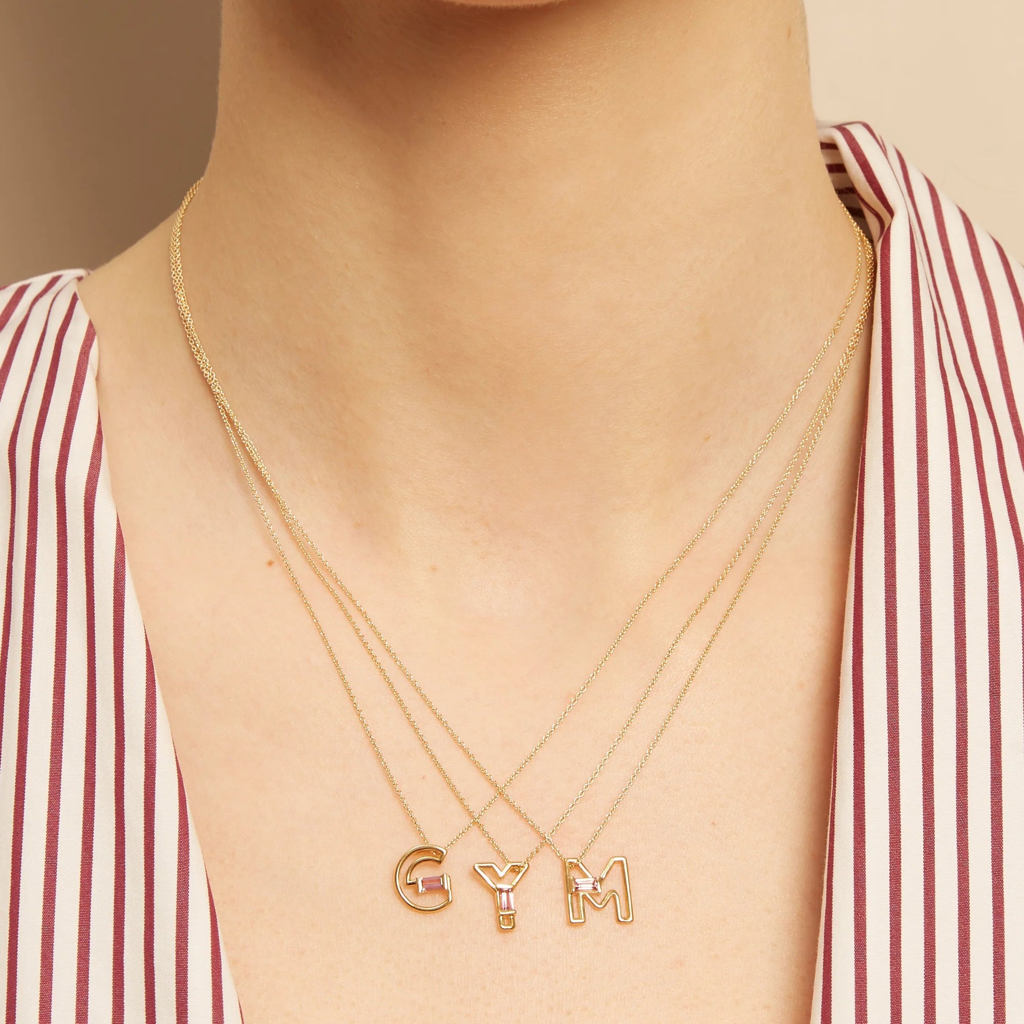 LETRA M TOURMALINE ネックレス