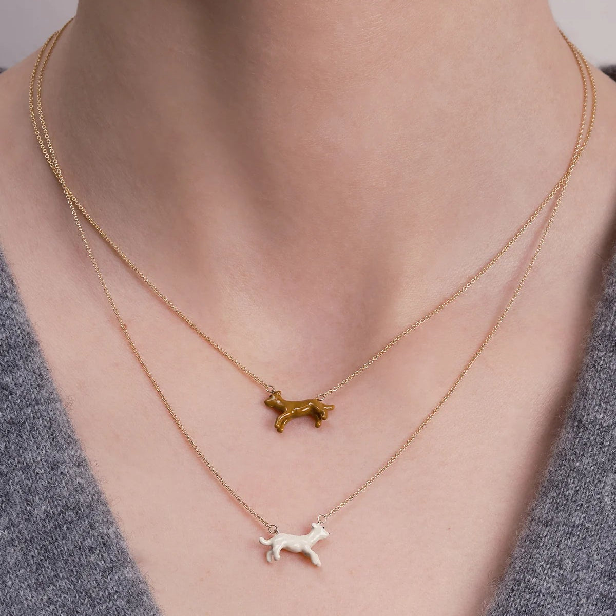 DOGGY ENAMEL ネックレス