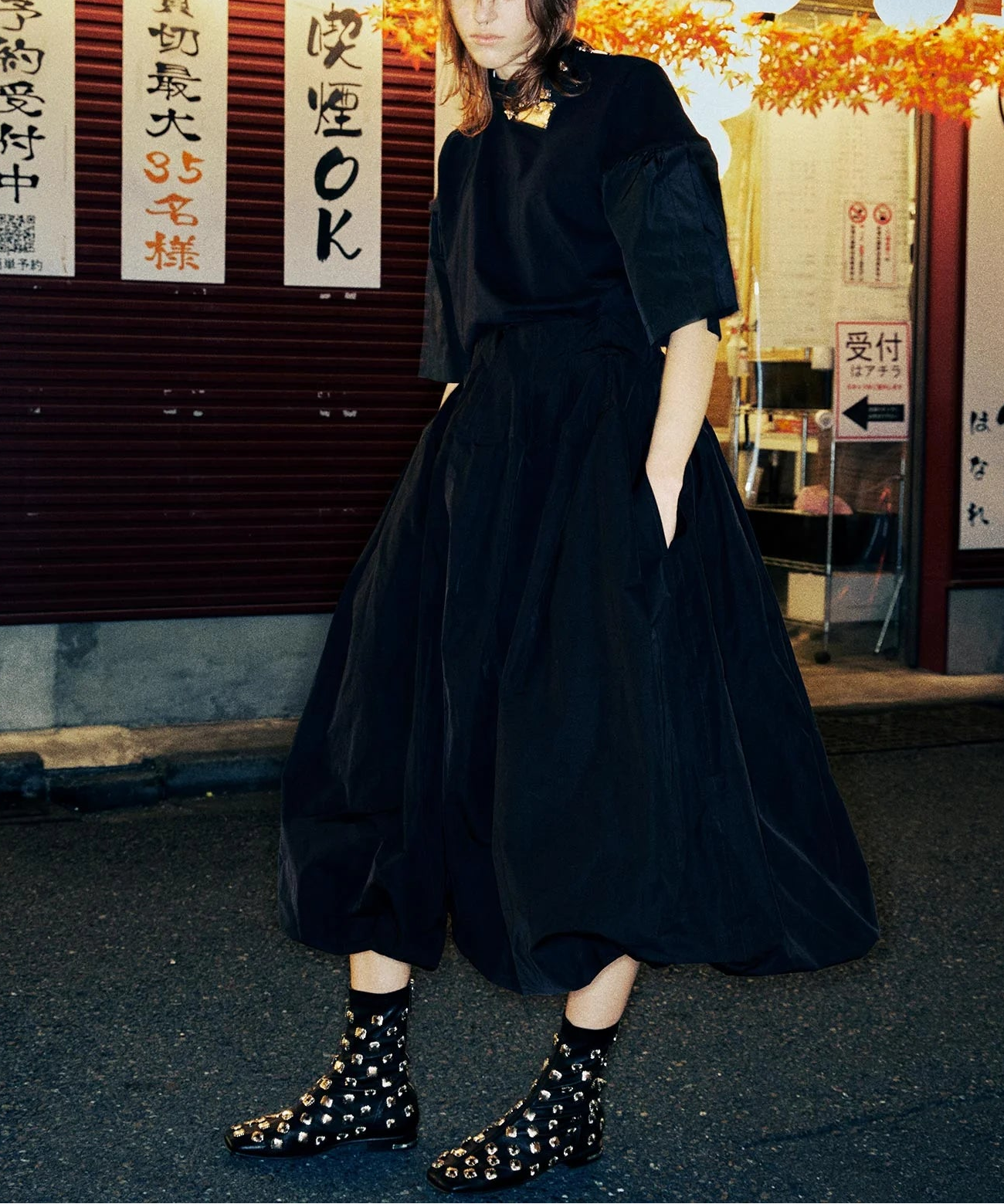 TOGA - T-SHIRTS, TYPE P-003 / WRAP SLEEVE BELTED TEE