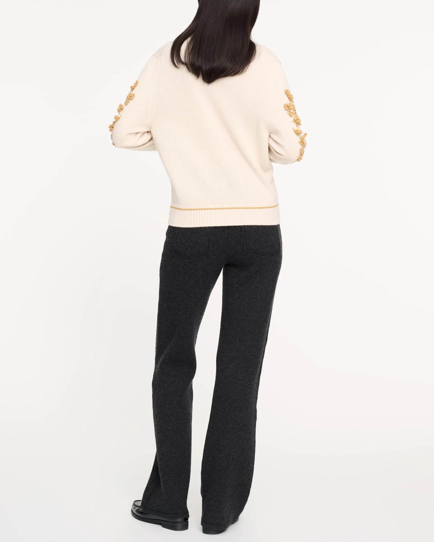 Cashmere B logo V-neck cardigan