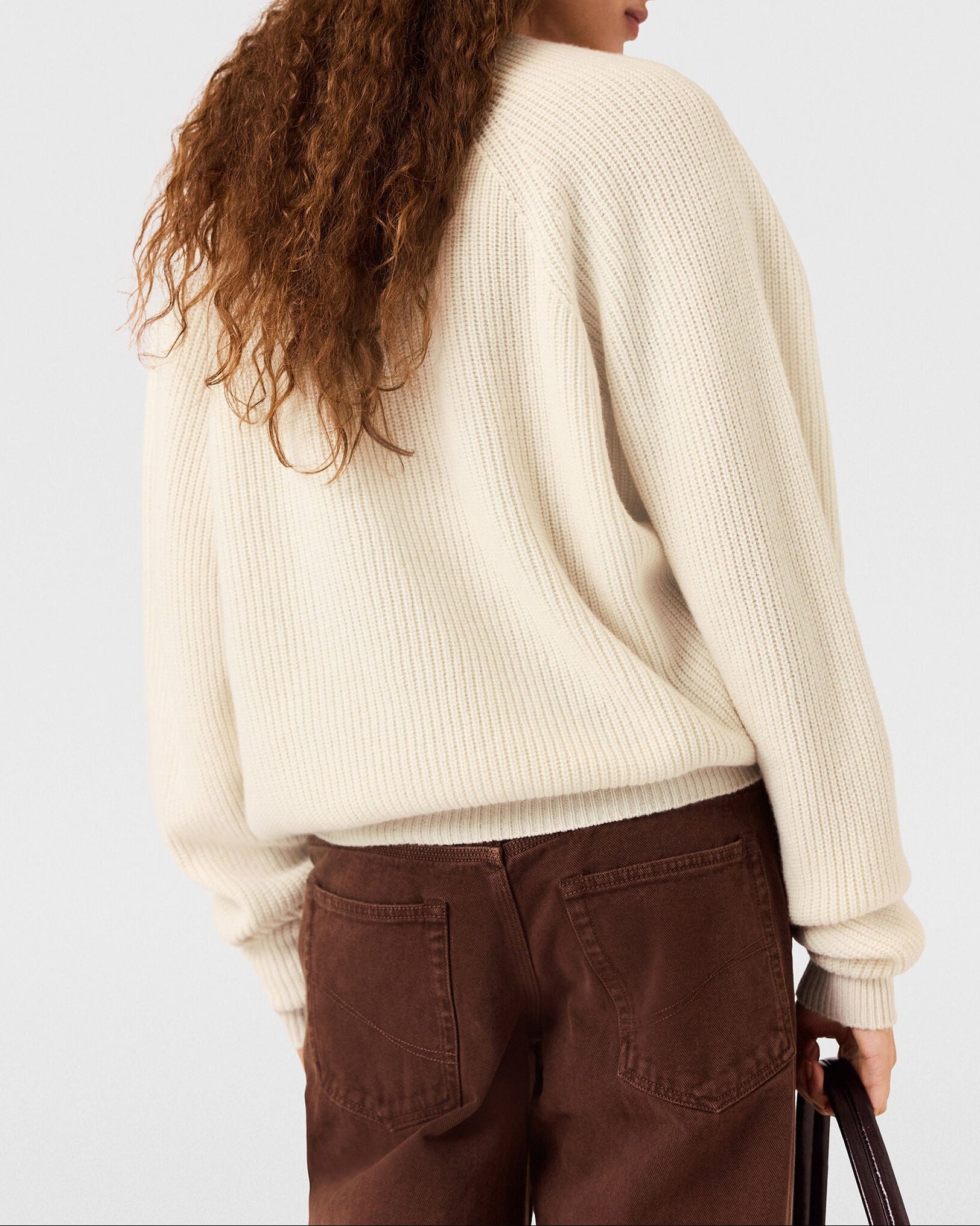 ロングスリーブ Vネック セーター