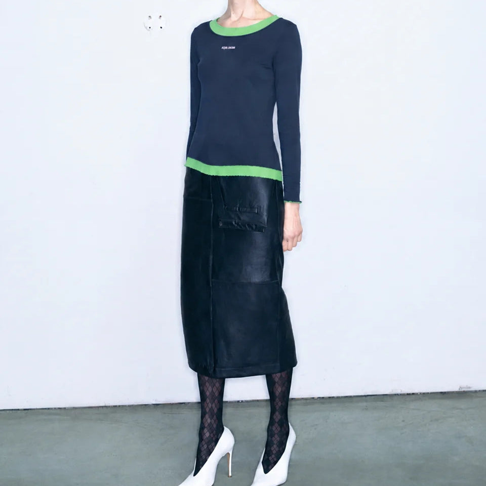 TIA top dark blue &amp; green